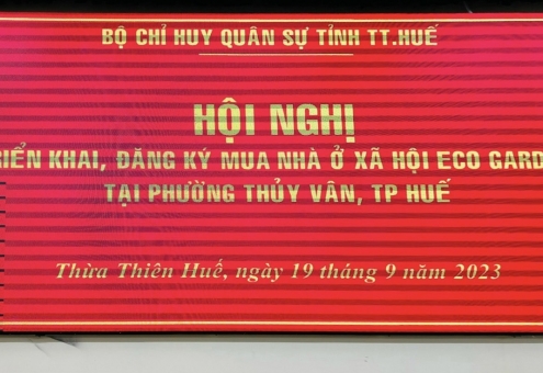 Cotana Capital làm việc với Bộ chỉ huy Quân sự tỉnh Thừa Thiên Huế về Nhà ở xã hội